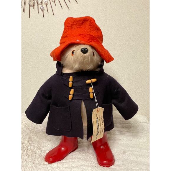 PADDINGTON BEAR GABRIELLE DESIGN 1980 20" XL BLUECOAT RED HAT MADE IN BRITAIN - Picture 8 of 9